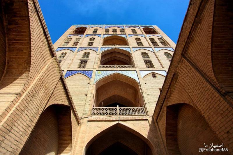 Photo: نمای پشت ساختمان عالی قاپو - اصفهان Alighapoo - Isfahan - Iran