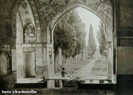 Photo: عکس قدیمی از باغ فین کاشان ، اصفهان