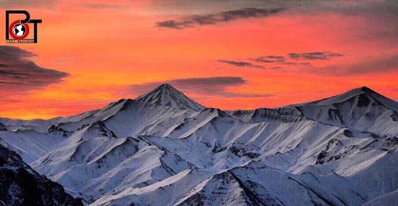 Photo: عکسی زیبا از کوه برفی یوش،نور،مازندران