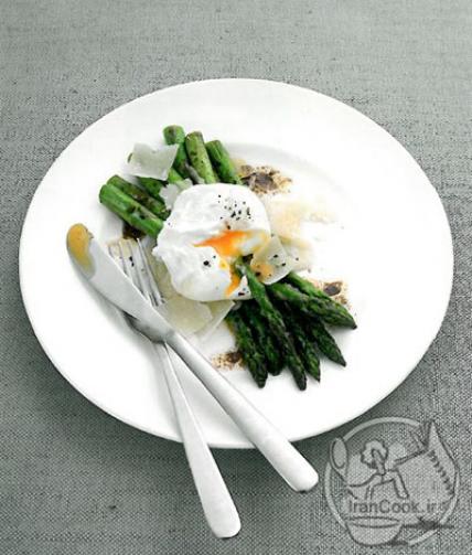 Photo: نحوه ی تهیه ی مارچوبه و تخم مرغ تنگاب پز با کره بالزامیک