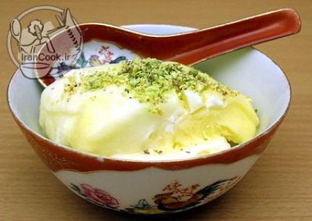 Photo: آموزش تهیه ی بستنی سنتی زعفرانی