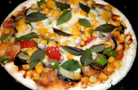 Photo: نحوه تهیه پیتزا سبزیجات در سبک ناتورالیسم