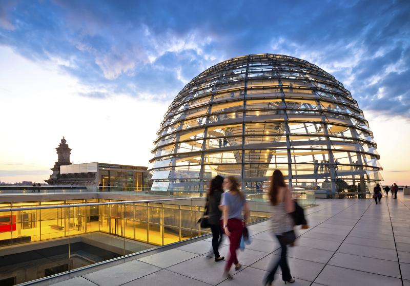 Photo: The Reichstag dome is a glass dome , constructed on top of the rebuilt Reichstag building in Berlin