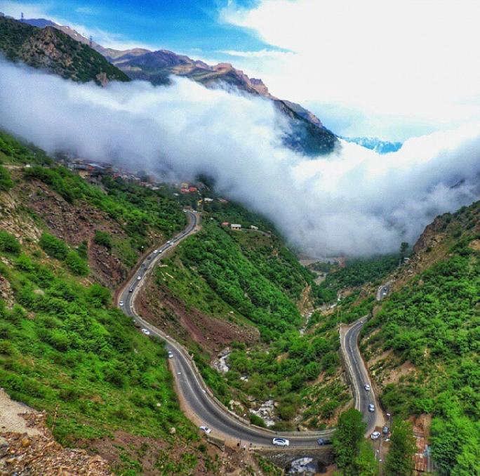 Photo: Wonderful places in iran , Chalous Road
