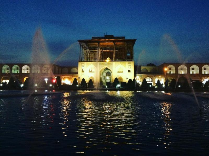 Photo: Beautiful nights of Ali Qapu (Ali Qapoo) , Naghsh e jahan square , Isfahan