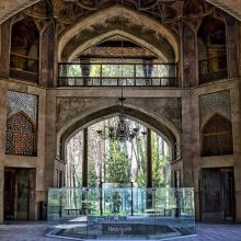 نمایی از کاخ هشت بهشت،اصفهان