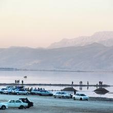 عکسی از دریاچه ی زیبای مهارلو،شیراز