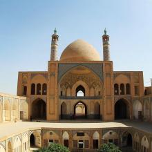 عکس از مسجد قدیمی و زیبای کاشان ، اصفهان
