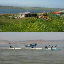 قایقرانی در دریاچه زیبای سد خداآفرین ، آذربایجان شرقی