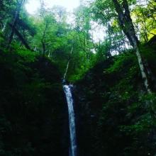 آبشار زیبا در طبیعت سرسبز خلخال ، اردبیل