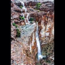 آبشار زیبای فصلی لار ، فارس