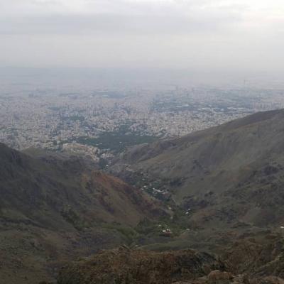 Tehran view frim darband mountains