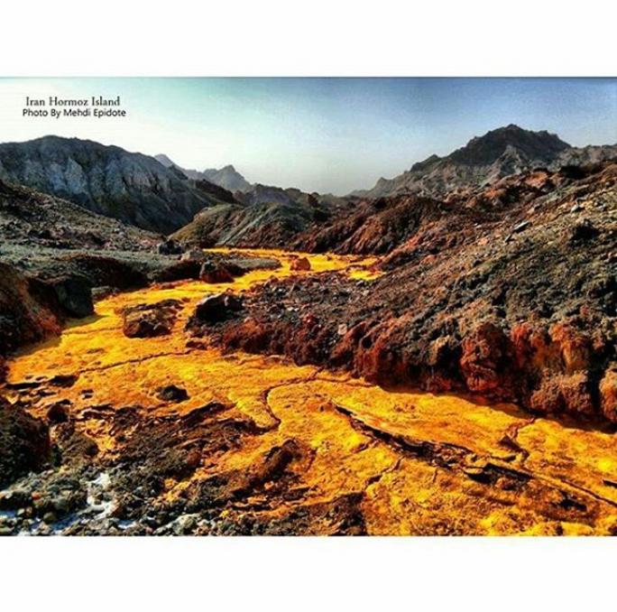Photo: رودخانه نمکی - جزیره هرمز - هرمزگان Hormoz island - south Iran - Persian Gulf