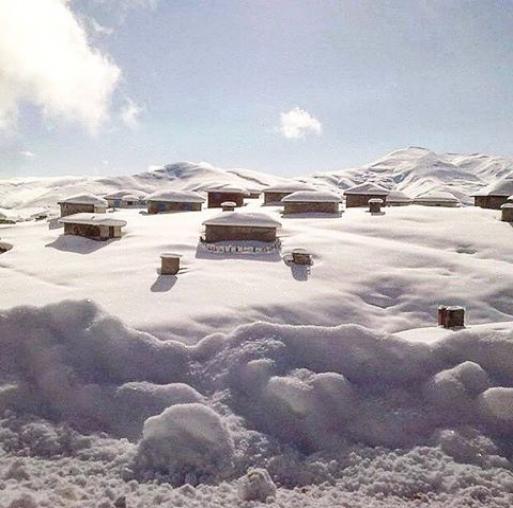 Photo: عکس از روستای پوشیده از برف فیلبند ، مازندران
