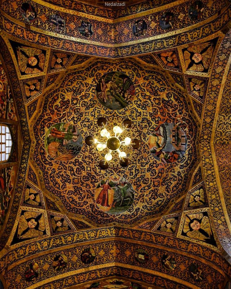 Photo: نمایی از سقف کلیسا وانک ، اصفهان
