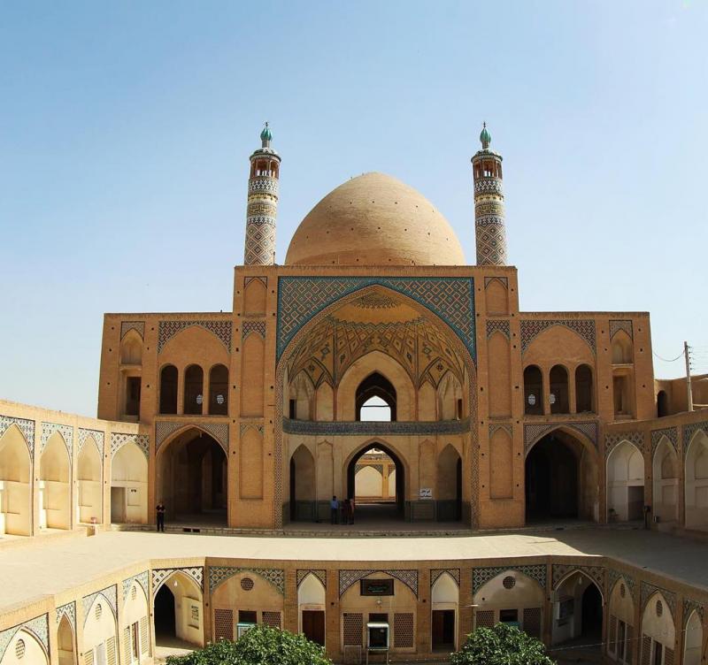 عکس از مسجد قدیمی و زیبای کاشان ، اصفهان