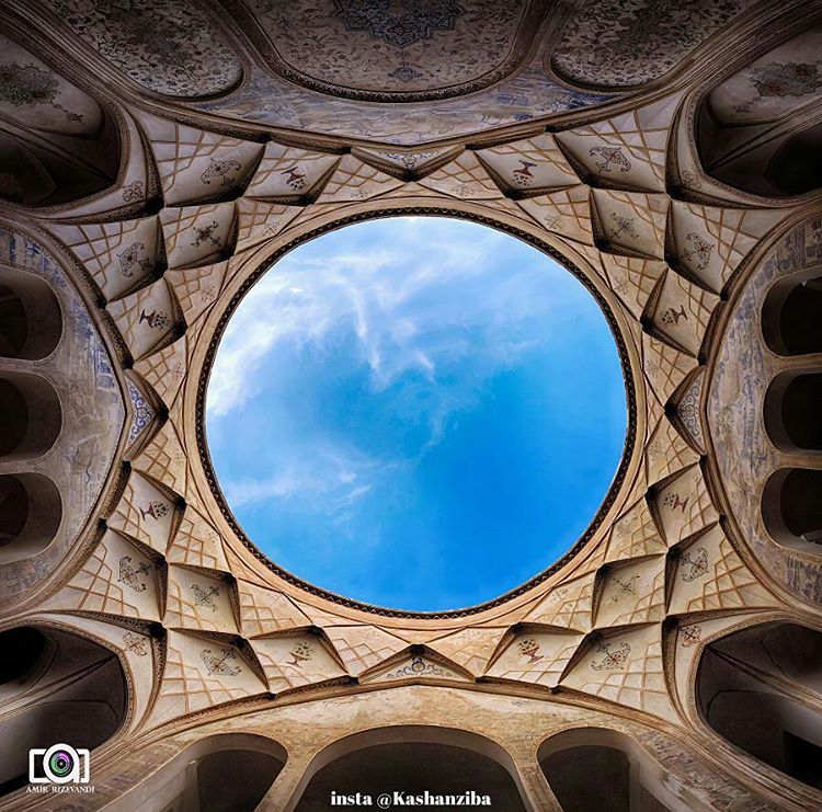 Photo: نمایی از سقف خانه تاریخی طباطبائی ، کاشان ، اصفهان