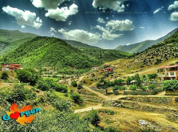 عکس زیبا از روستای زیارت - گرگان