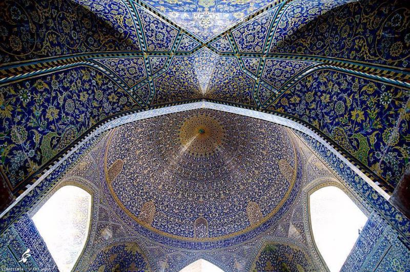 Photo: نمایی زیبایی از سقف مسجد جامع عباسی،اصفهان