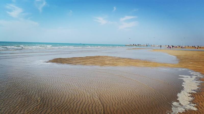 عکس از ساحل زیبای بندر دیلم ، بوشهر