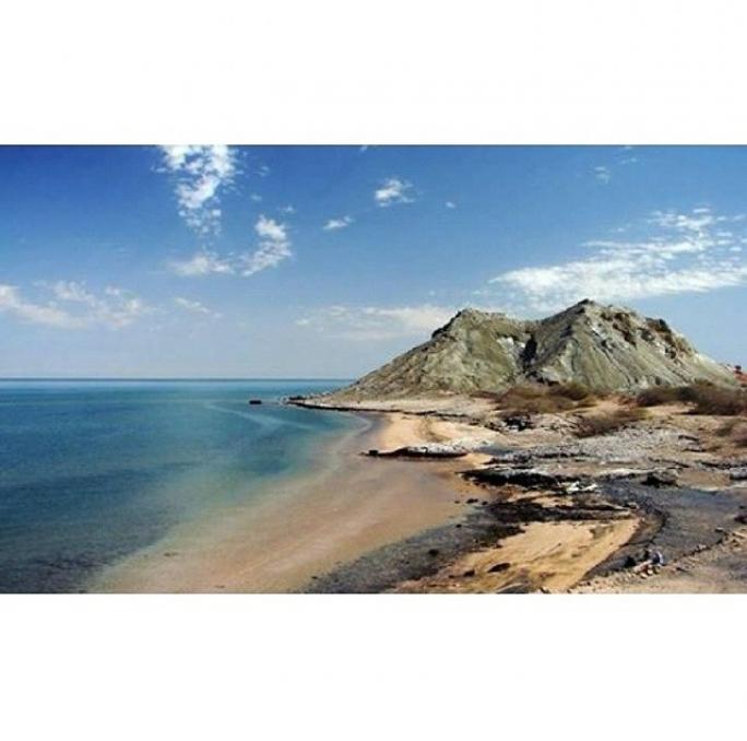 عکس از ساحل زیبای خلیج فارس ، بندرعباس