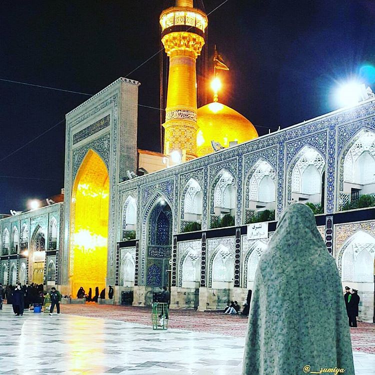 عکس زیبا از گنبد طلایی امام رضا(ع)،مشهد