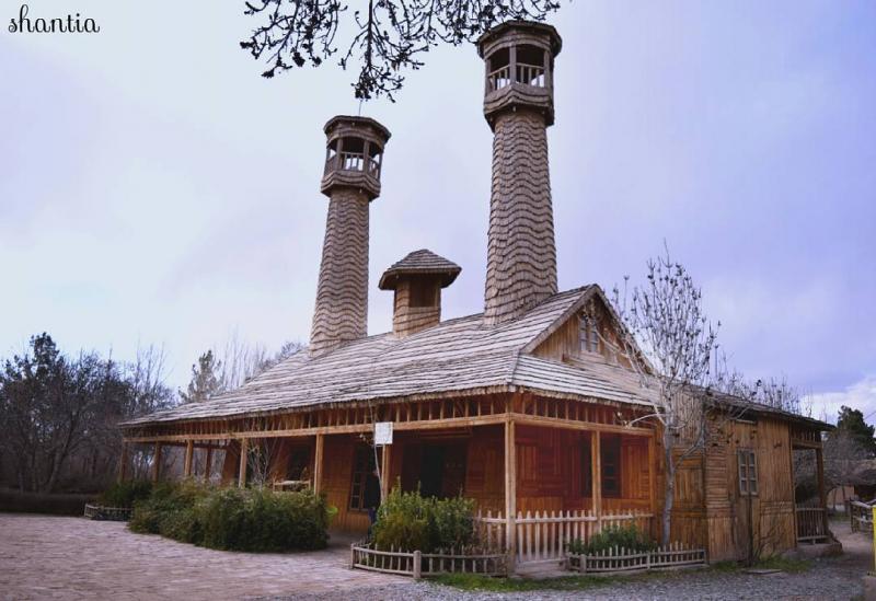عکس زیبا از مسجد چوبی ، نیشابور