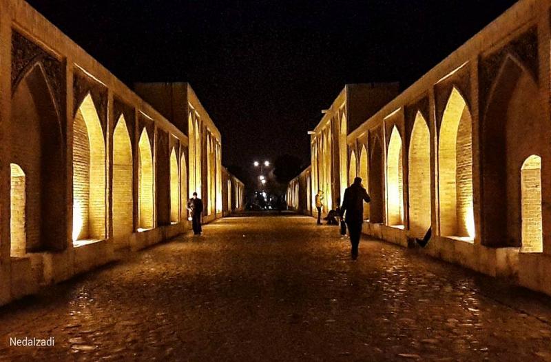 Photo: عکسی از پل خواجو در شب،اصفهان