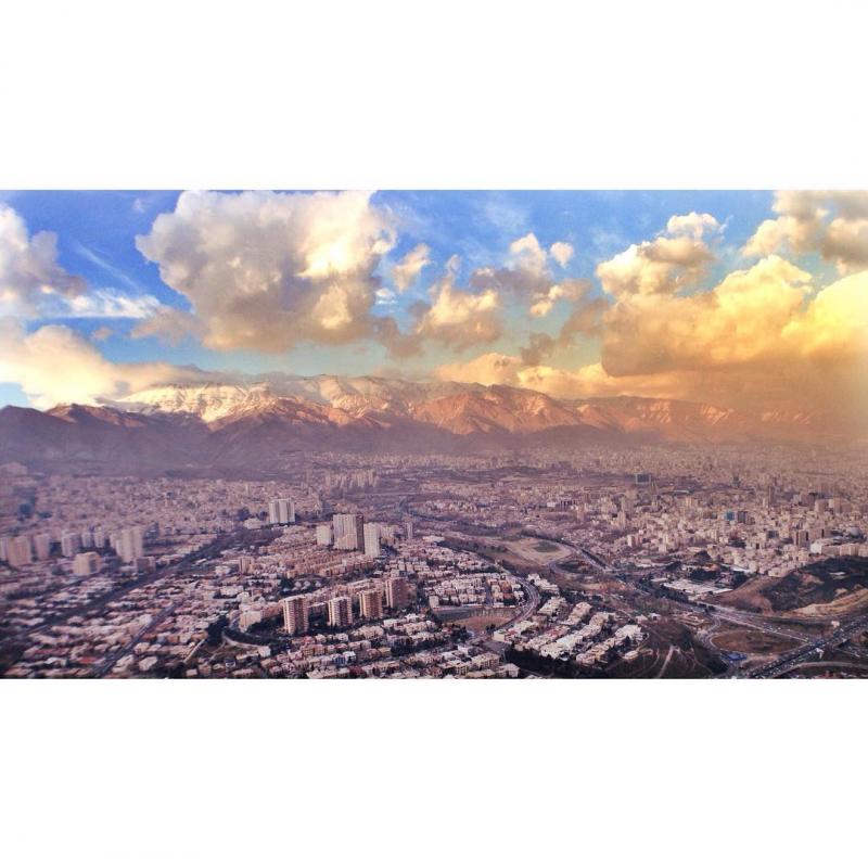 نمایی زیبا از کلان شهر تهران