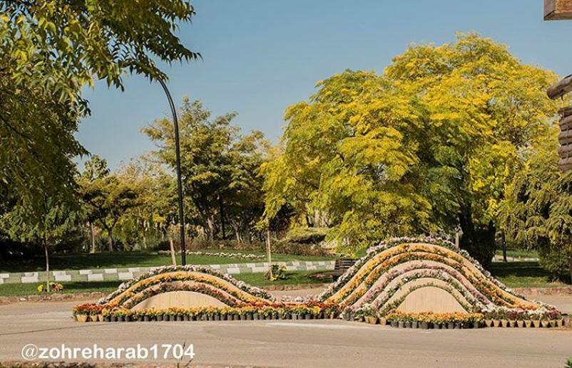 عکس زیبا از باغ گیاهشناسی مشهد
