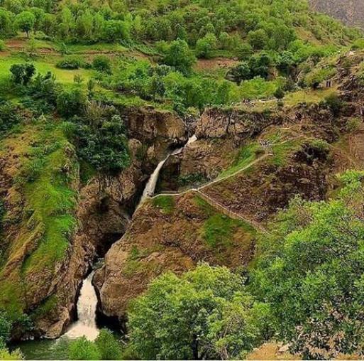 عکس آبشارهای شلماش سردشت آذربایجان غربی