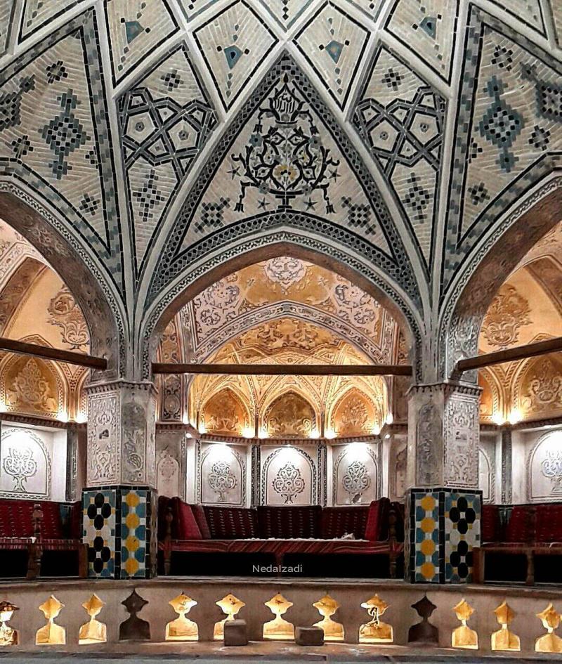 عکس حمام سلطان امیر احمد ، کاشان ، اصفهان
