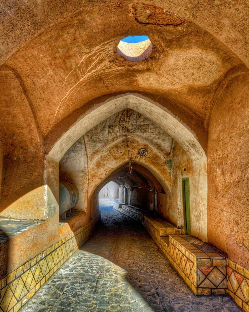 عکس از طاق زیبا در شهر تاریخی عقدا ، یزد