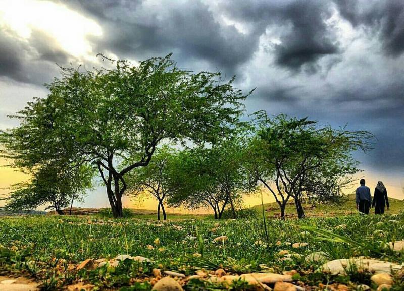 عکس زیبا از دره احمدی ، تپه ماهور ، دزفول