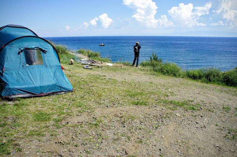 Camping near Baikal Lake ,  Siberia