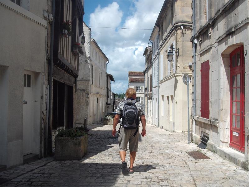 Walking in the streets of Cognac