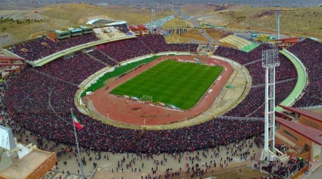 Photo: Yadegar-e-Emam Football(Soccer) Stadiums in Tabriz City of Iran