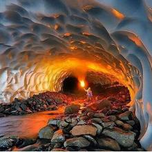 غار یخی چَما در استان چهارمحال و بختياري  Ice cave in iran