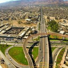 image of نمایی زیبا از پل شهید قهاری (چهار راه میدان بار)،همدان