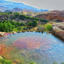 عکسی زیبا از آب گرم روستای زیبای سنگرود،رودبار،گیلان