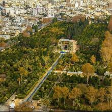 image of نمایی از بالای باغ دلگشای شیراز