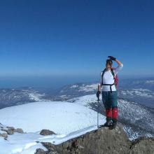 کوهنوردی در ارتفاعات برفی کلاردشت ، مازندران