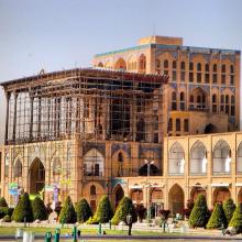 عکس زیبا از عمارت عالي قاپو - اصفهان
