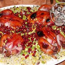 دستورالعمل پخت انار پلو شیرازی