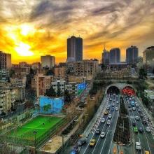 تصویری زیبا از شهر تهران