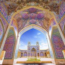 عکس زیبا از مسجد نصيرالملك ، شيراز