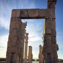 image of ستون های سنگی تخت جمشید ، مرودشت ، فارس