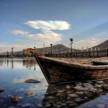 image of نمایی زیبا از دریاچه ی پارک شهر جدید صدرا ، شیراز