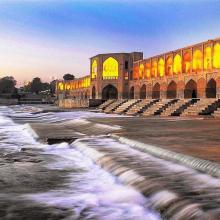 عکس بسیار زیبا از پل خواجو ، زاینده رود ، اصفهان