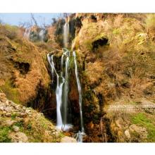 آبشار های پشت سر هم کوه های ایذه ، خوزستان